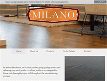 Tablet Screenshot of milanohardwood.com